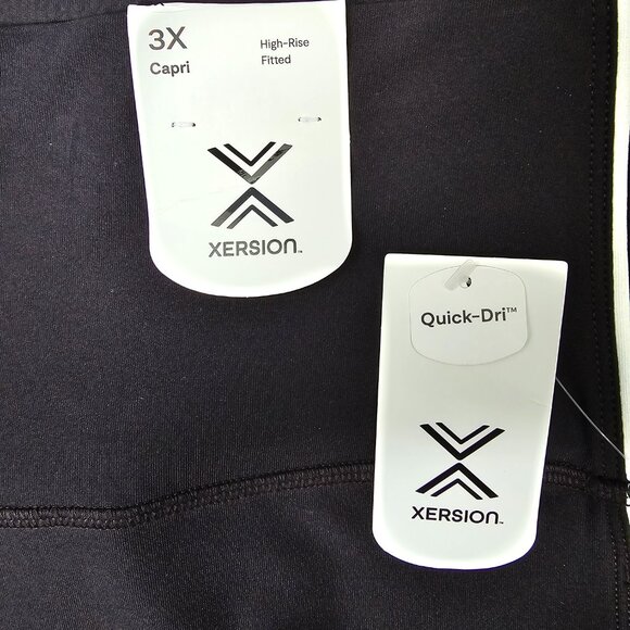 Xersion Ever Contour High Rise Quick Dry Workout Capris. 3X - Picture 6 of 8
